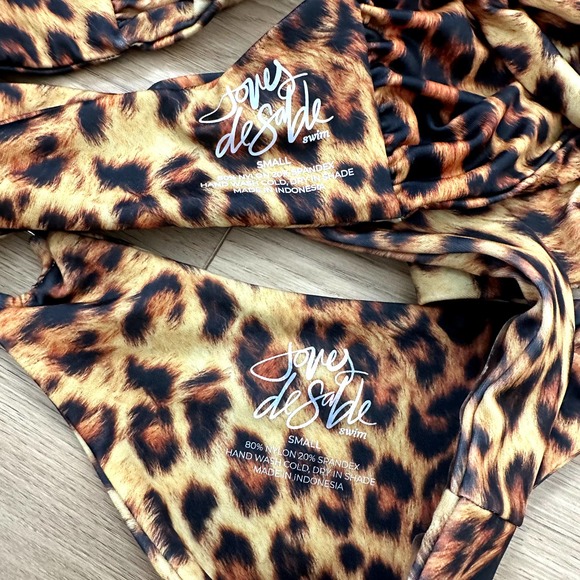 NEW Joues De Sable Hanna Leopard Print Bikini Size S - Picture 4 of 5